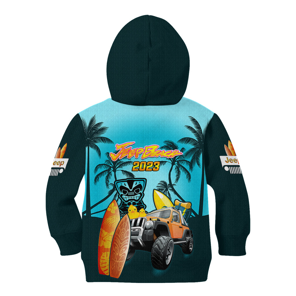 blue-jeep-beach-2023-kid-hoodie-happy-20th-anniversary