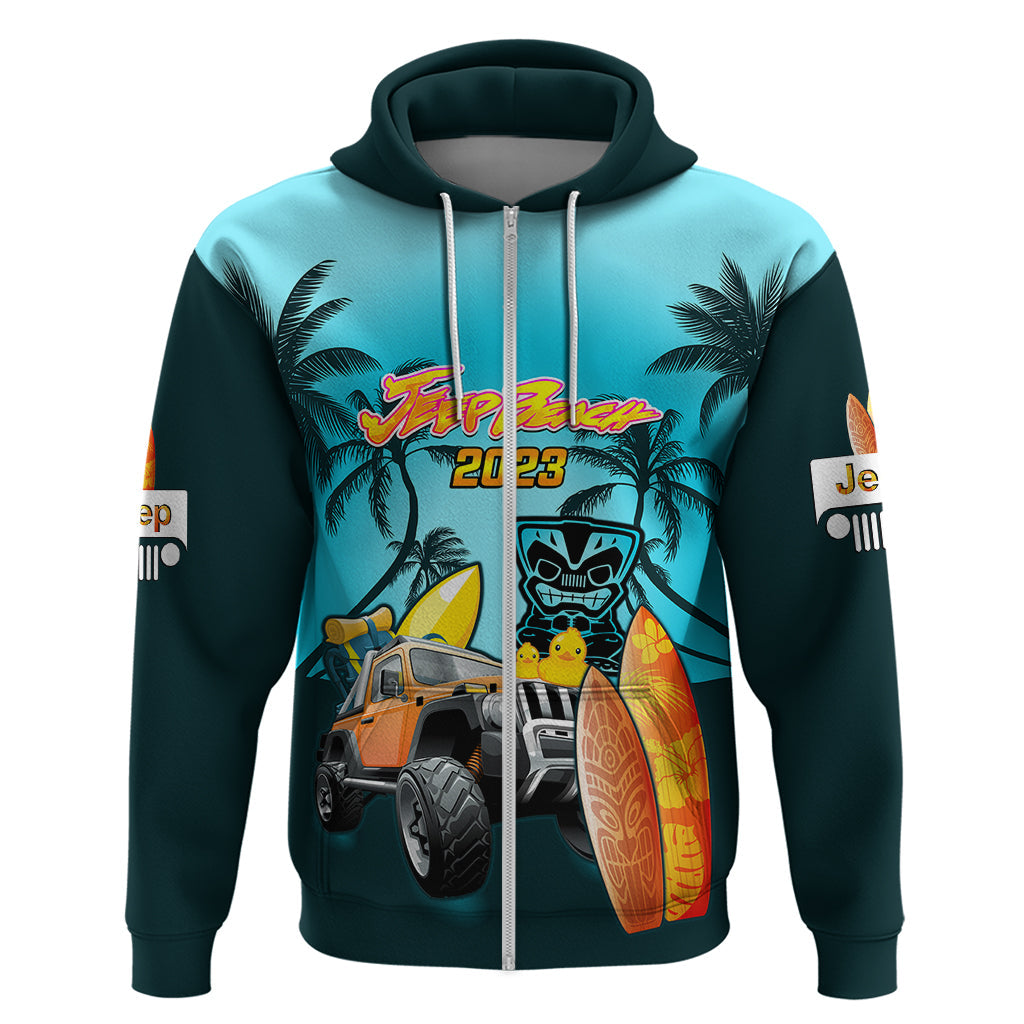 personalised-blue-jeep-beach-2023-hoodie-happy-20th-anniversary