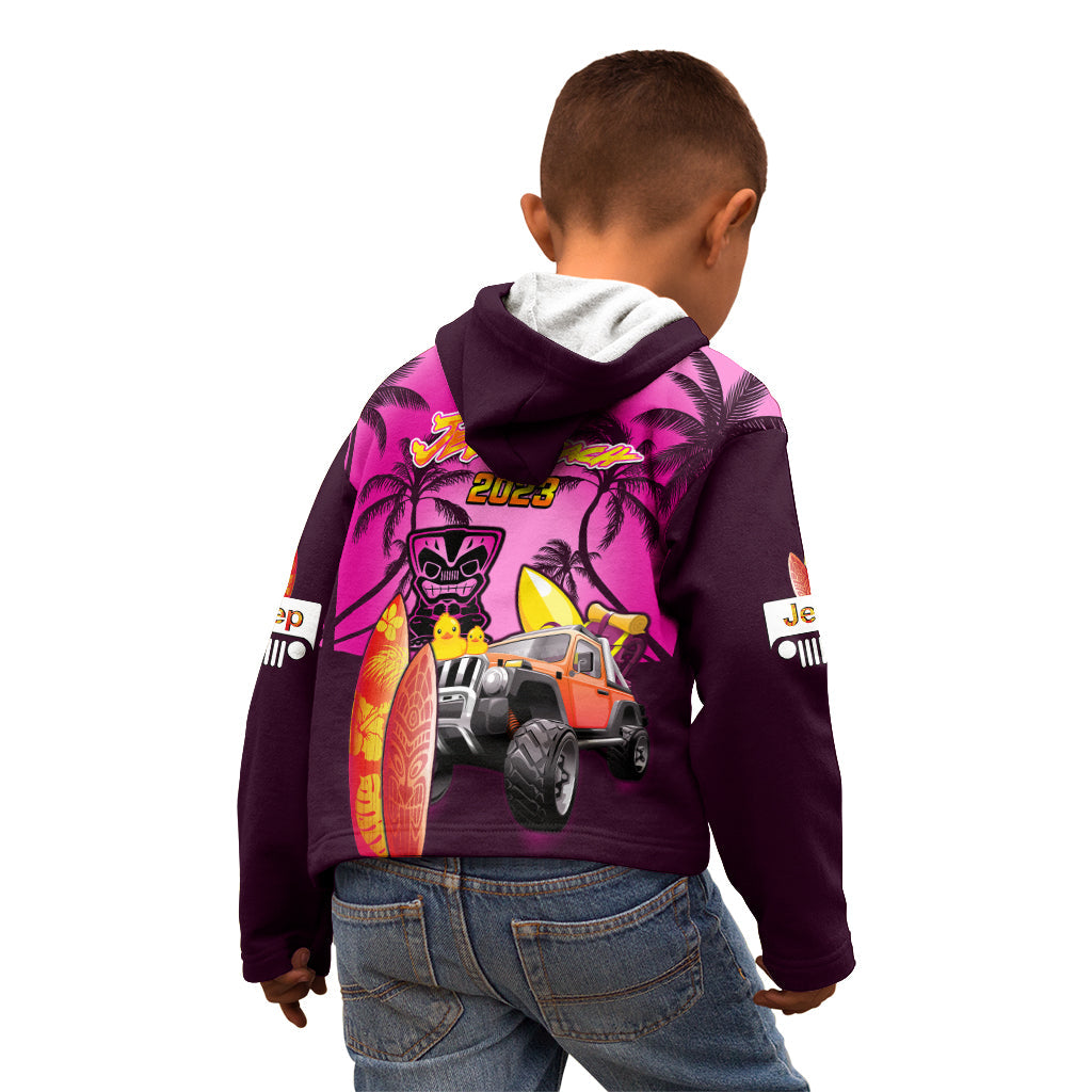 pink-jeep-beach-2023-kid-hoodie-happy-20th-anniversary
