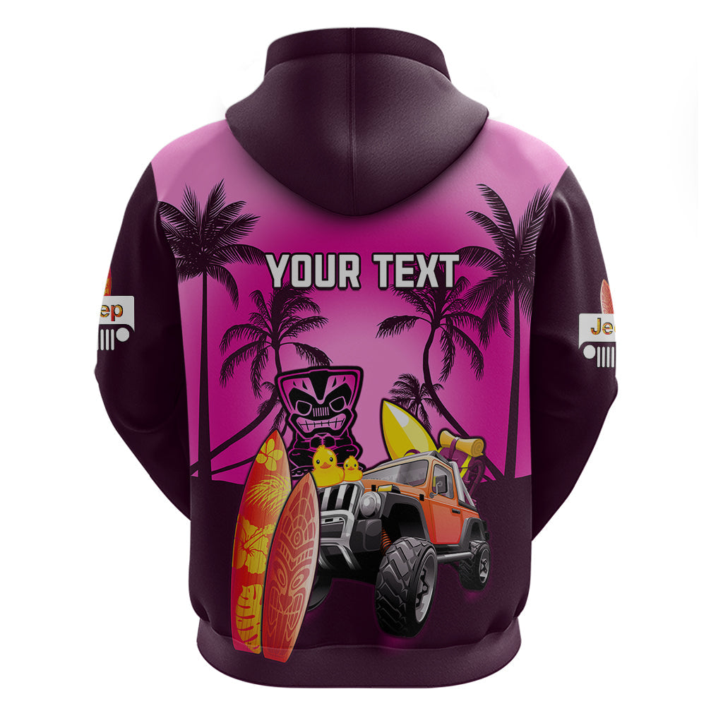 personalised-pink-jeep-beach-2023-hoodie-happy-20th-anniversary