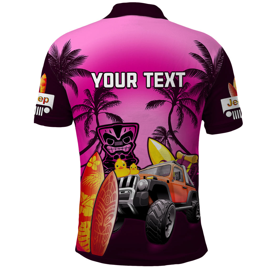 personalised-pink-jeep-beach-2023-polo-shirt-happy-20th-anniversary