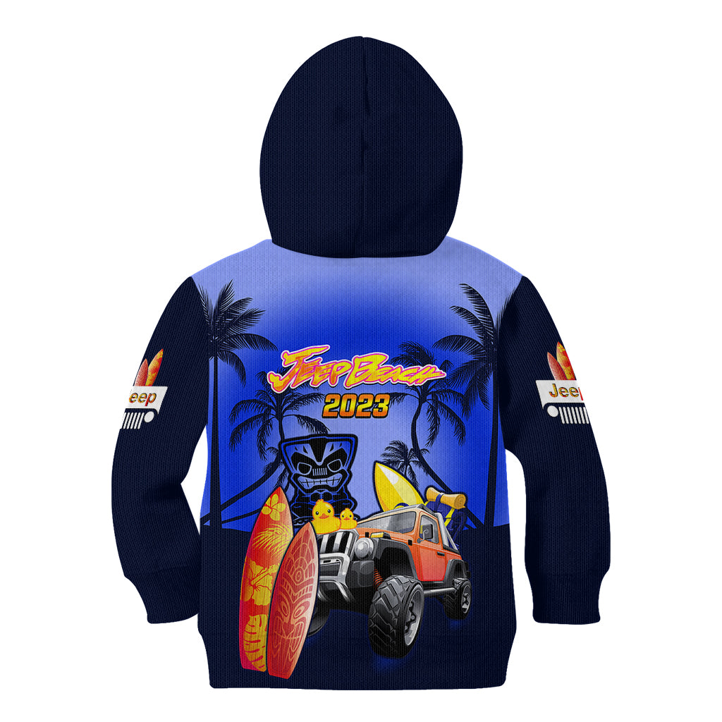 navy-blue-jeep-beach-2023-kid-hoodie-happy-20th-anniversary