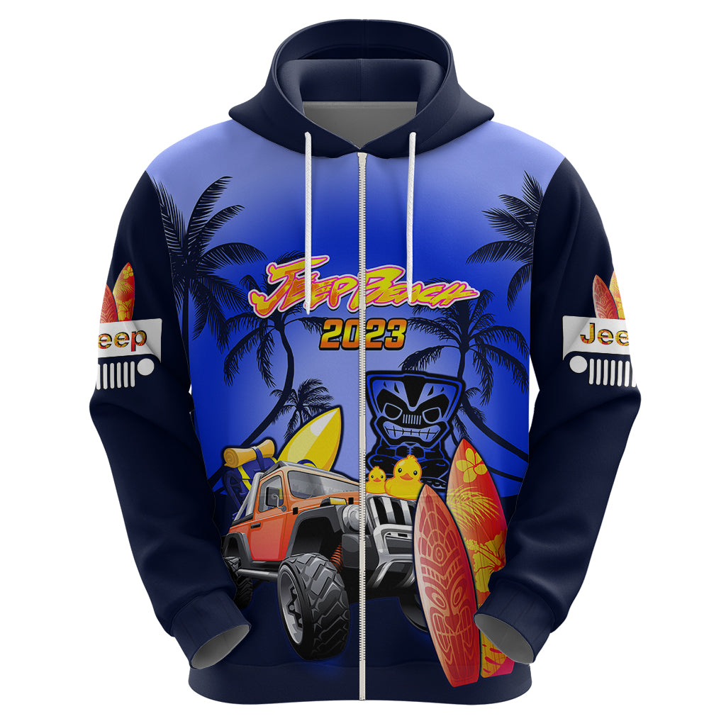 personalised-navy-blue-jeep-beach-2023-hoodie-happy-20th-anniversary