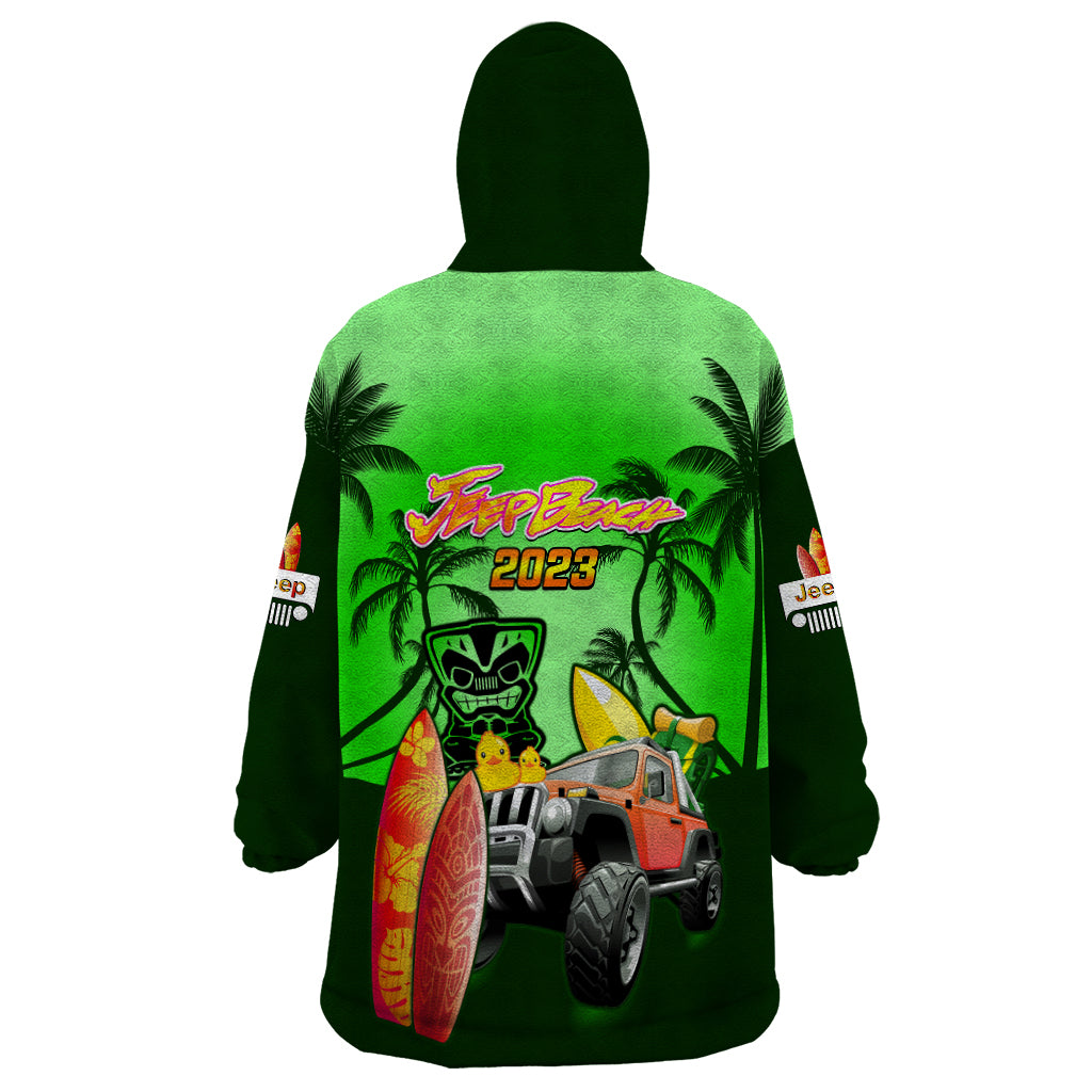 green-jeep-beach-2023-wearable-blanket-hoodie-happy-20th-anniversary