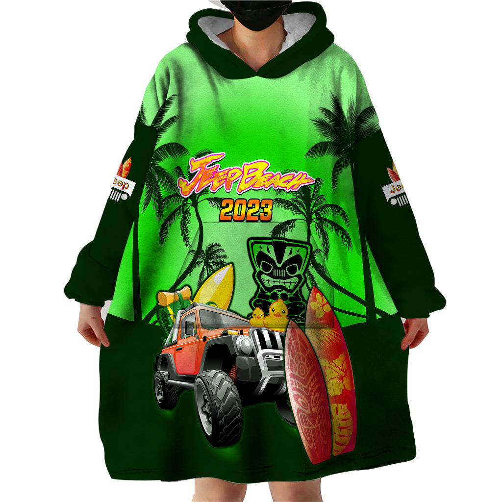 green-jeep-beach-2023-wearable-blanket-hoodie-happy-20th-anniversary