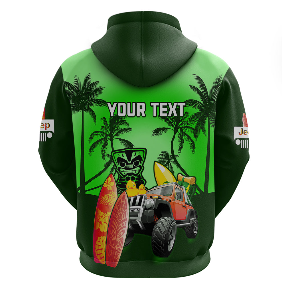 personalised-green-jeep-beach-2023-hoodie-happy-20th-anniversary