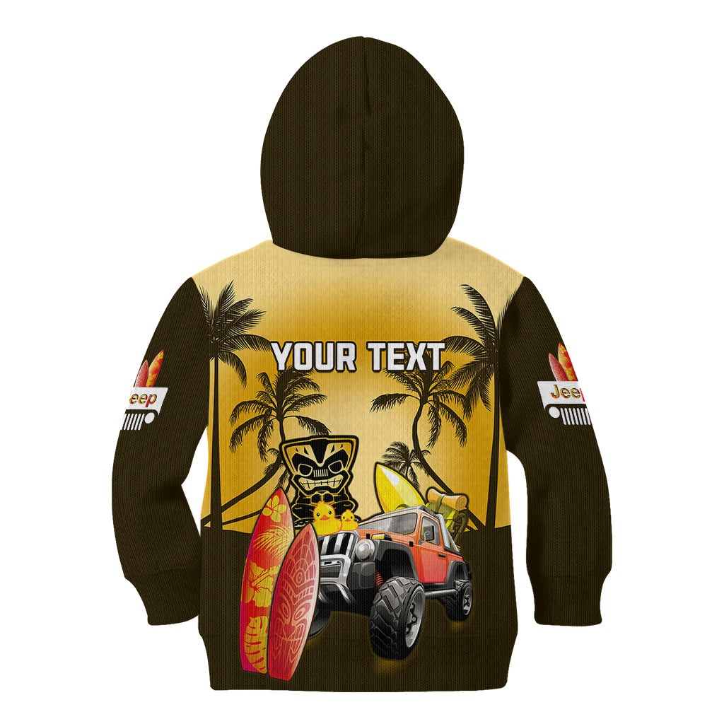 personalised-gold-jeep-beach-2023-kid-hoodie-happy-20th-anniversary