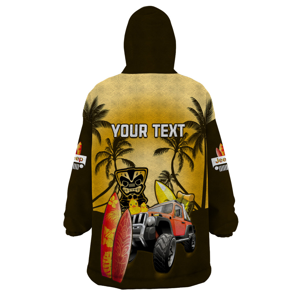 personalised-gold-jeep-beach-2023-wearable-blanket-hoodie-happy-20th-anniversary
