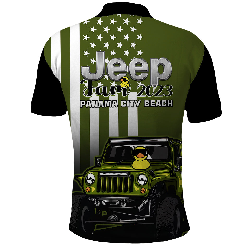 florida-jeep-jam-2023-with-duck-polo-shirt-green-verison