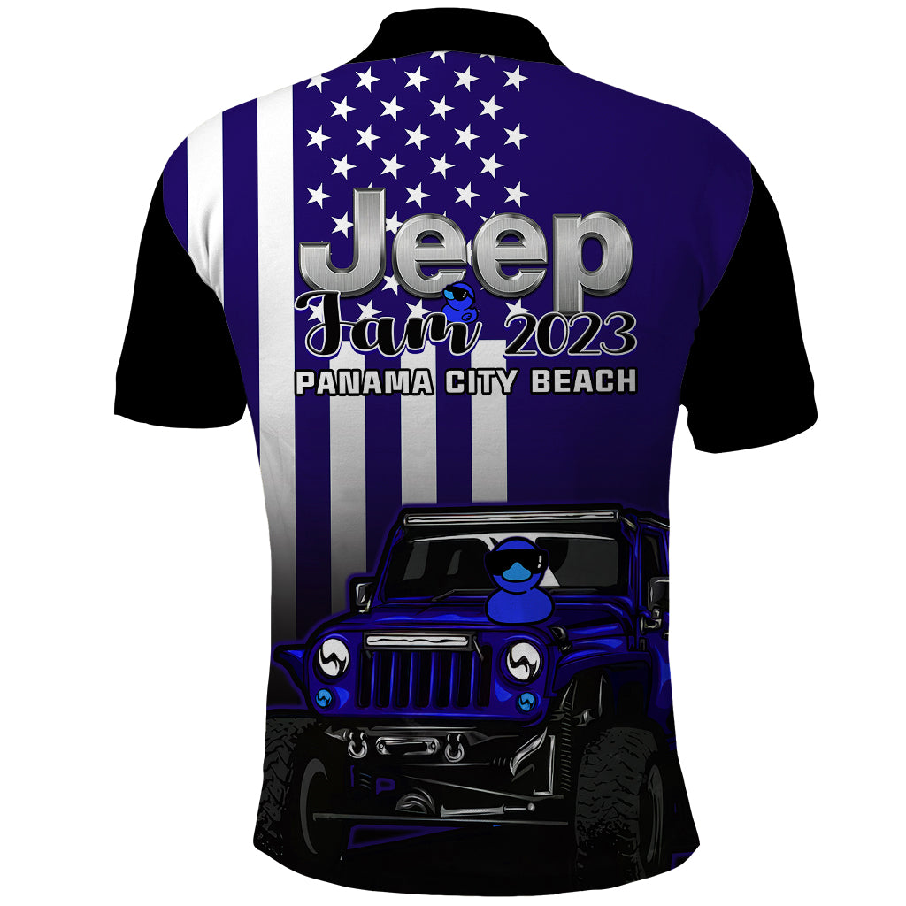 florida-jeep-jam-2023-with-duck-polo-shirt-blue-verison