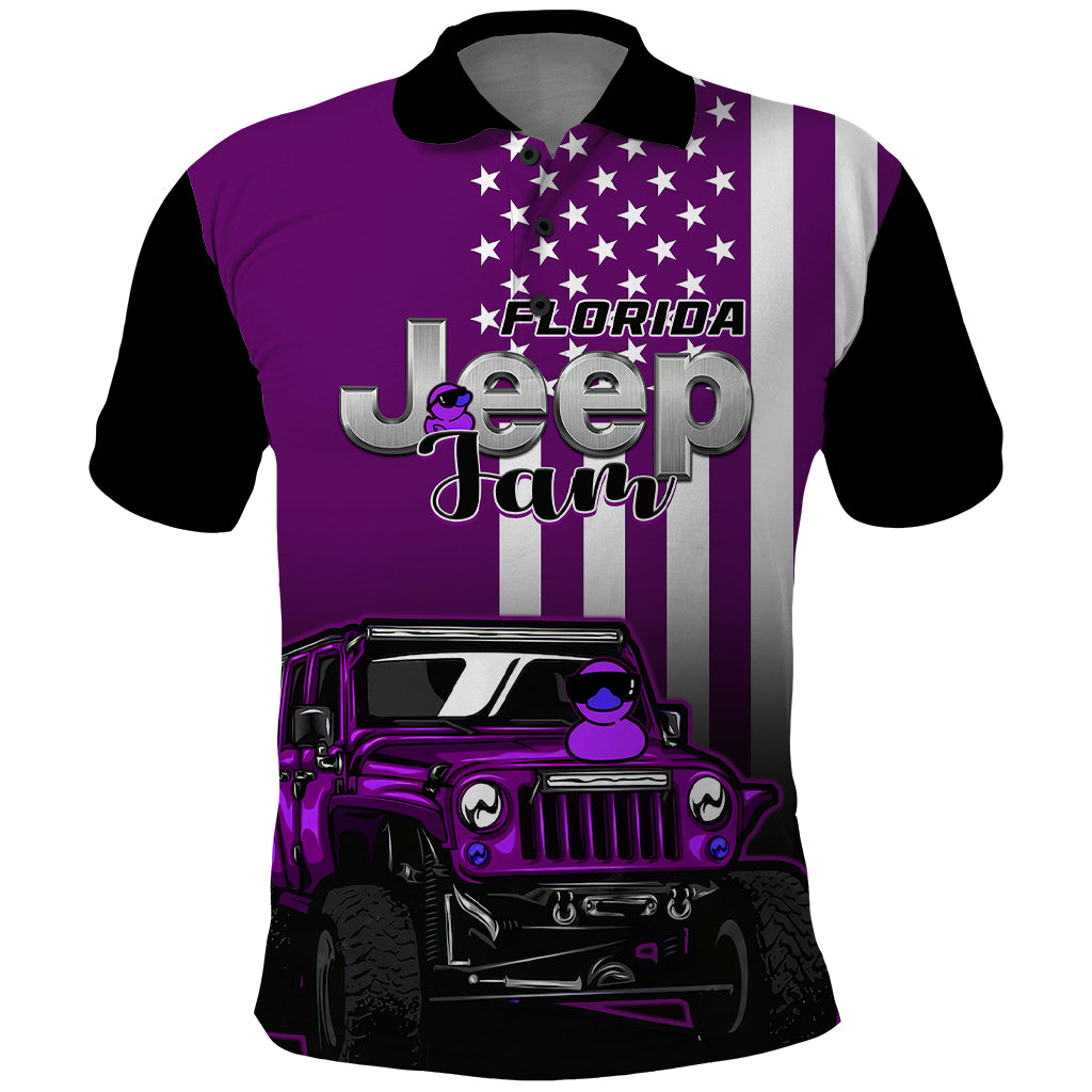 florida-jeep-jam-2023-with-duck-polo-shirt-purple-verison