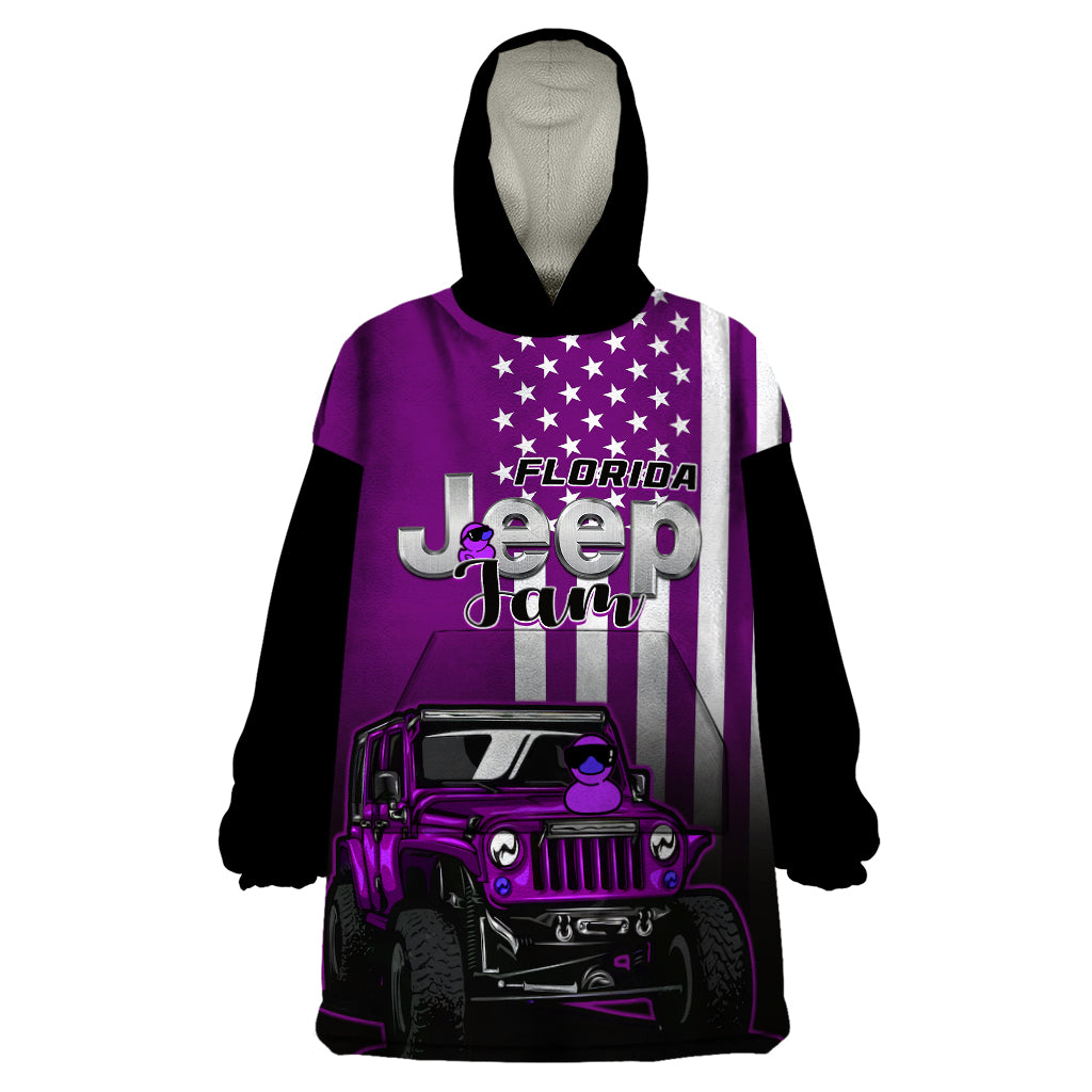 florida-jeep-jam-2023-with-duck-wearable-blanket-hoodie-purple-verison