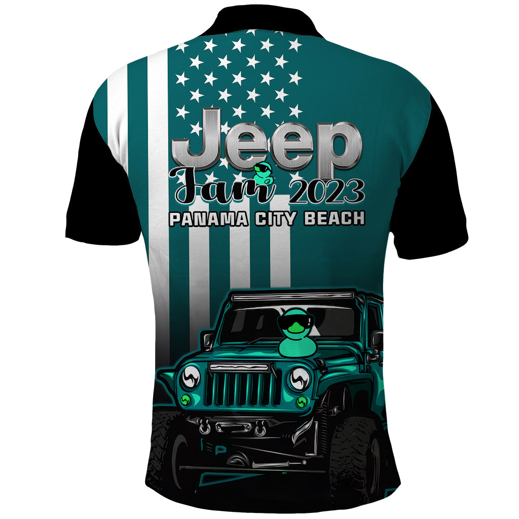 florida-jeep-jam-2023-with-duck-polo-shirt-turquoise-verison