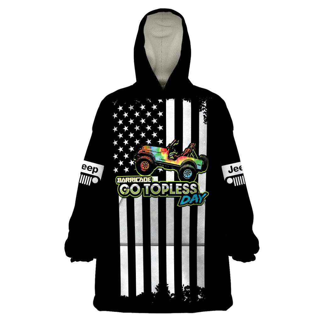 jeep-go-topless-day-2023-get-dirty-wearable-blanket-hoodie-black-version