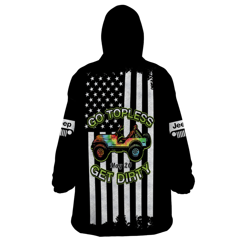 jeep-go-topless-day-2023-get-dirty-wearable-blanket-hoodie-black-version