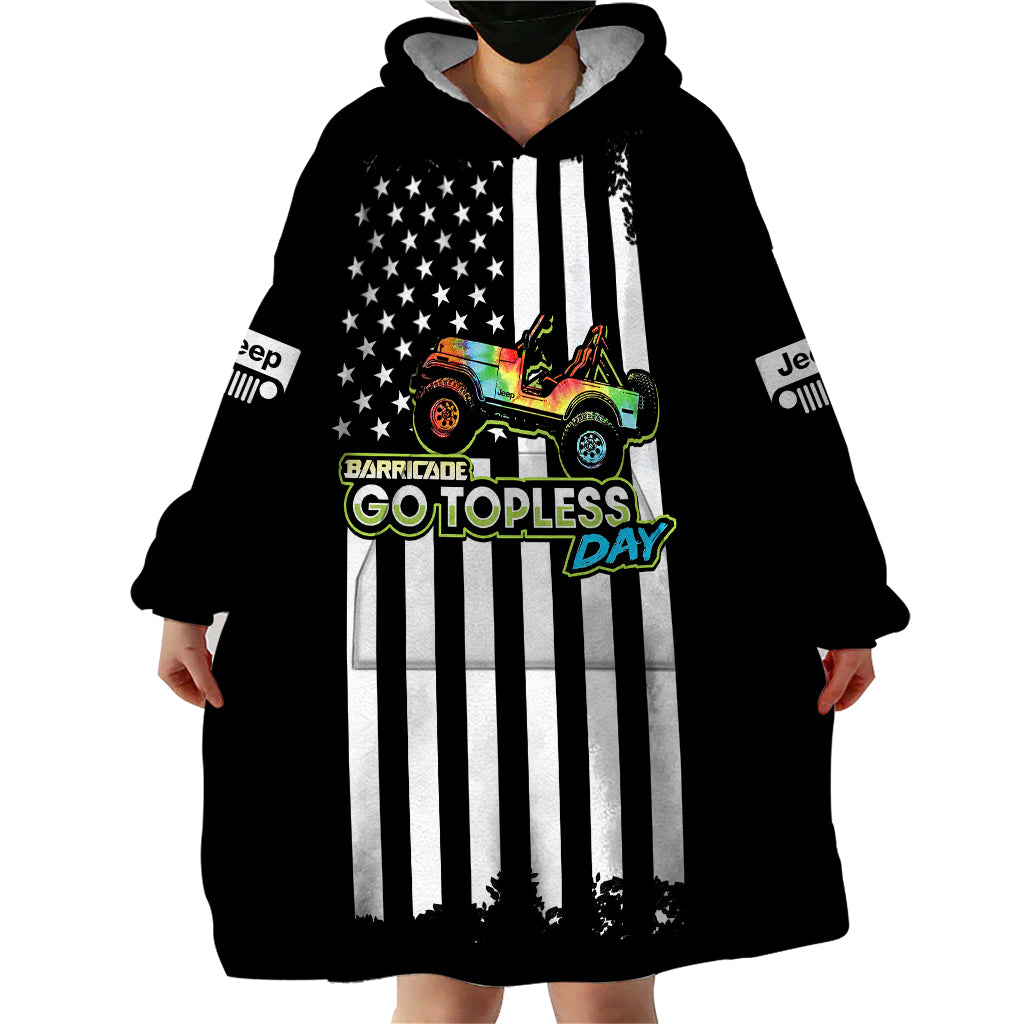 jeep-go-topless-day-2023-get-dirty-wearable-blanket-hoodie-black-version