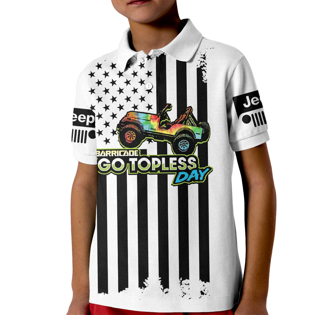 jeep-go-topless-day-2023-get-dirty-kid-polo-shirt-white-version