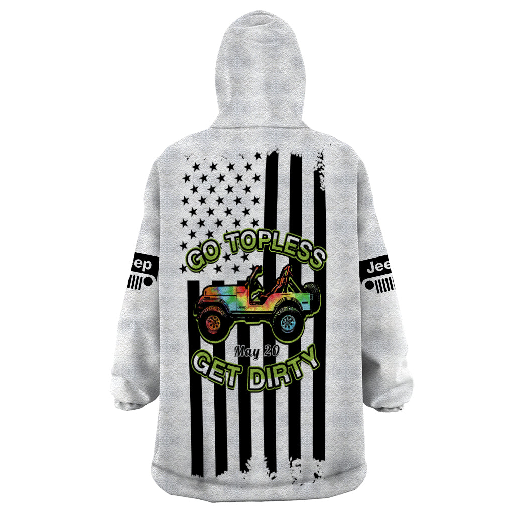 jeep-go-topless-day-2023-get-dirty-wearable-blanket-hoodie-white-version