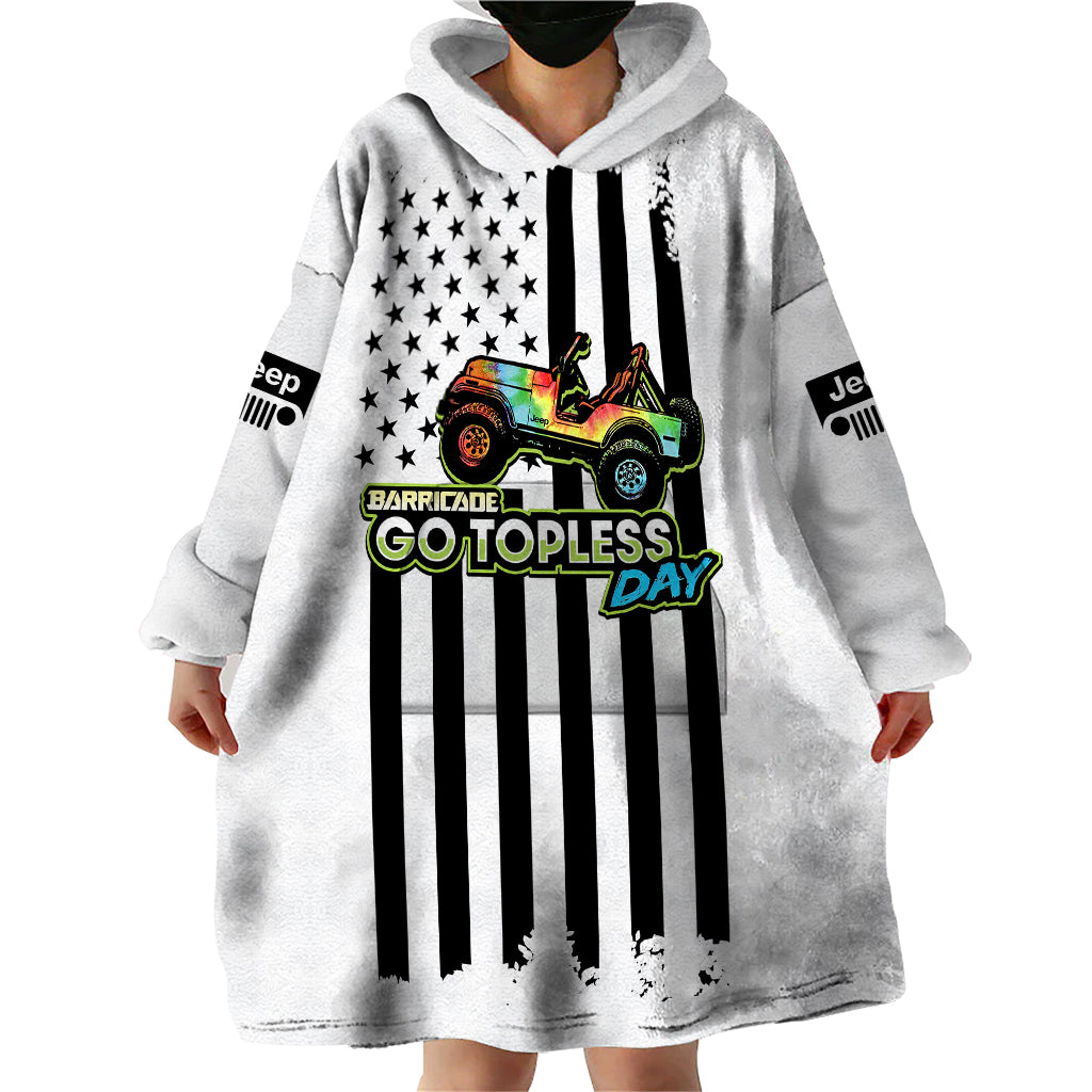 jeep-go-topless-day-2023-get-dirty-wearable-blanket-hoodie-white-version