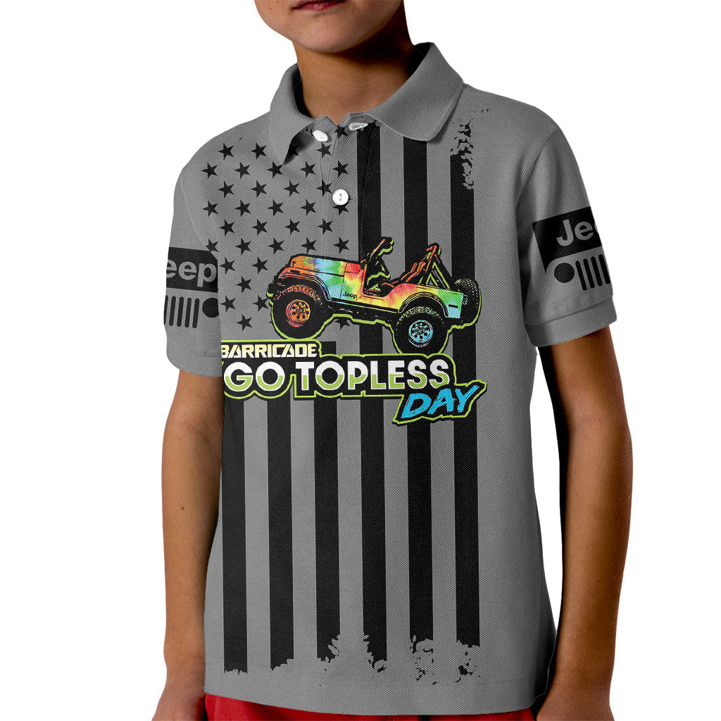 jeep-go-topless-day-2023-get-dirty-kid-polo-shirt-grey-version