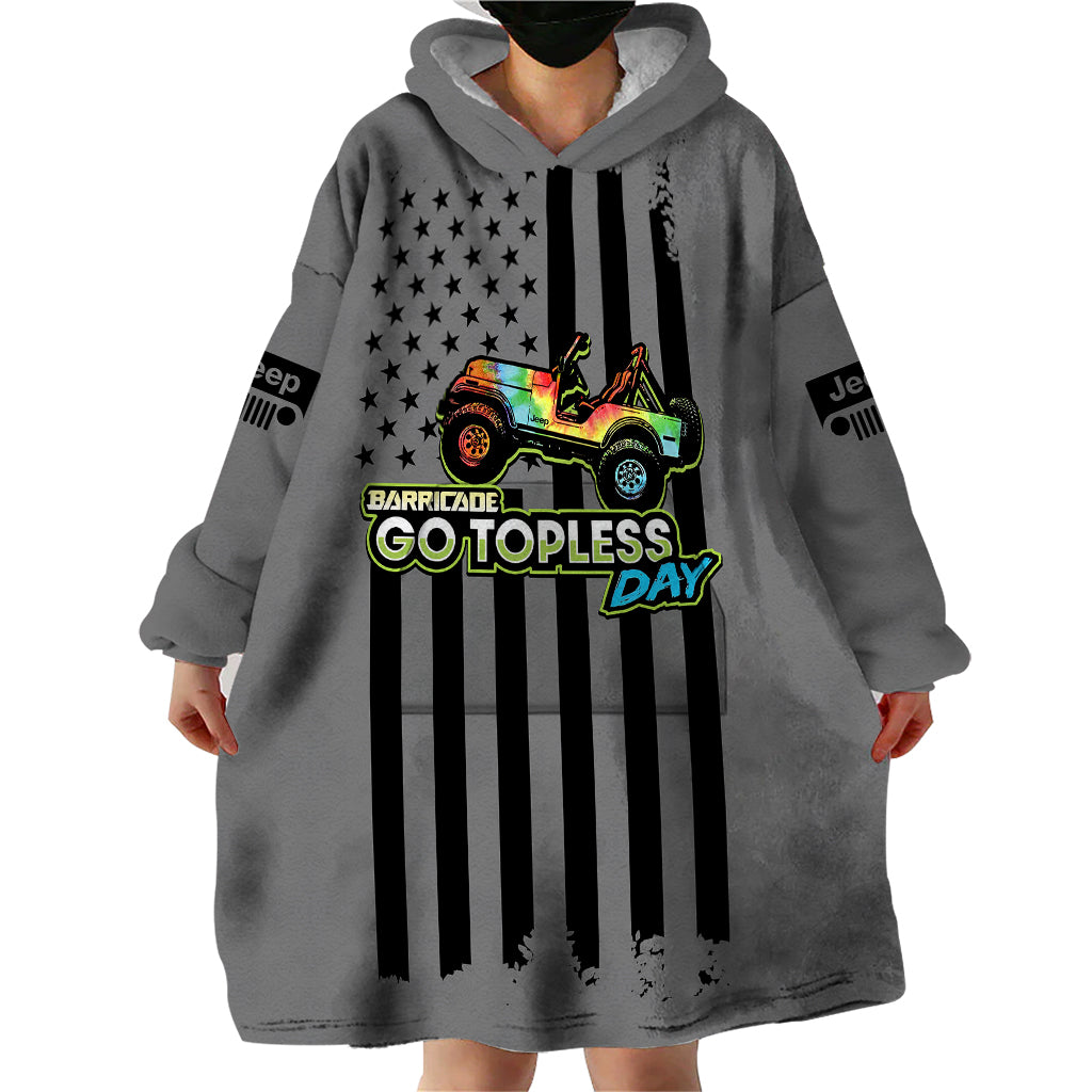 jeep-go-topless-day-2023-get-dirty-wearable-blanket-hoodie-grey-version