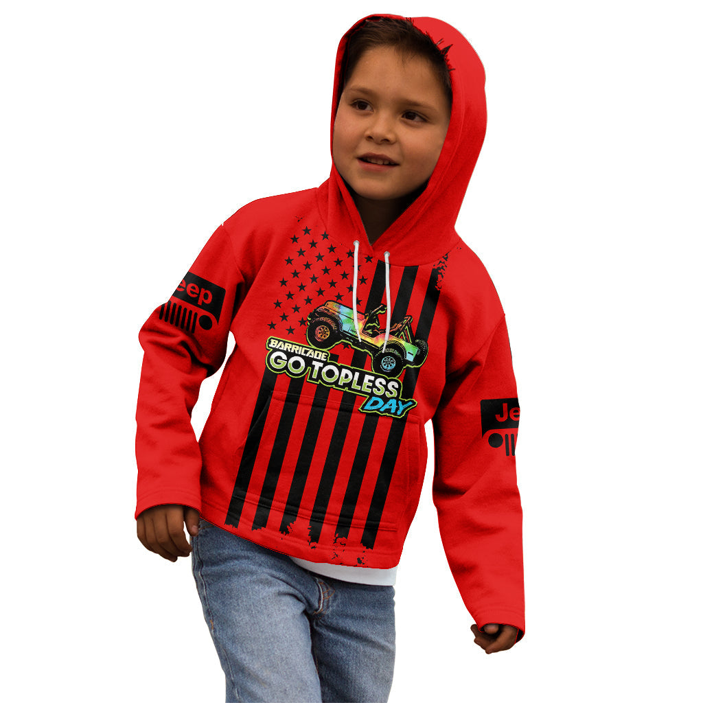 jeep-go-topless-day-2023-get-dirty-kid-hoodie-red-version