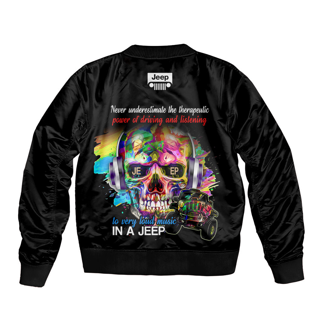 jeep-skull-color-splash-music-bomber-jacket-black-vibes