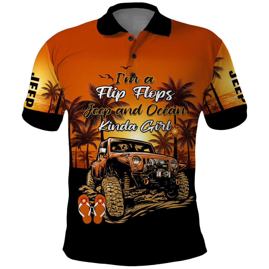 jeep-polo-shirt-im-a-flip-flops-and-jeep-kinda-girl-orange