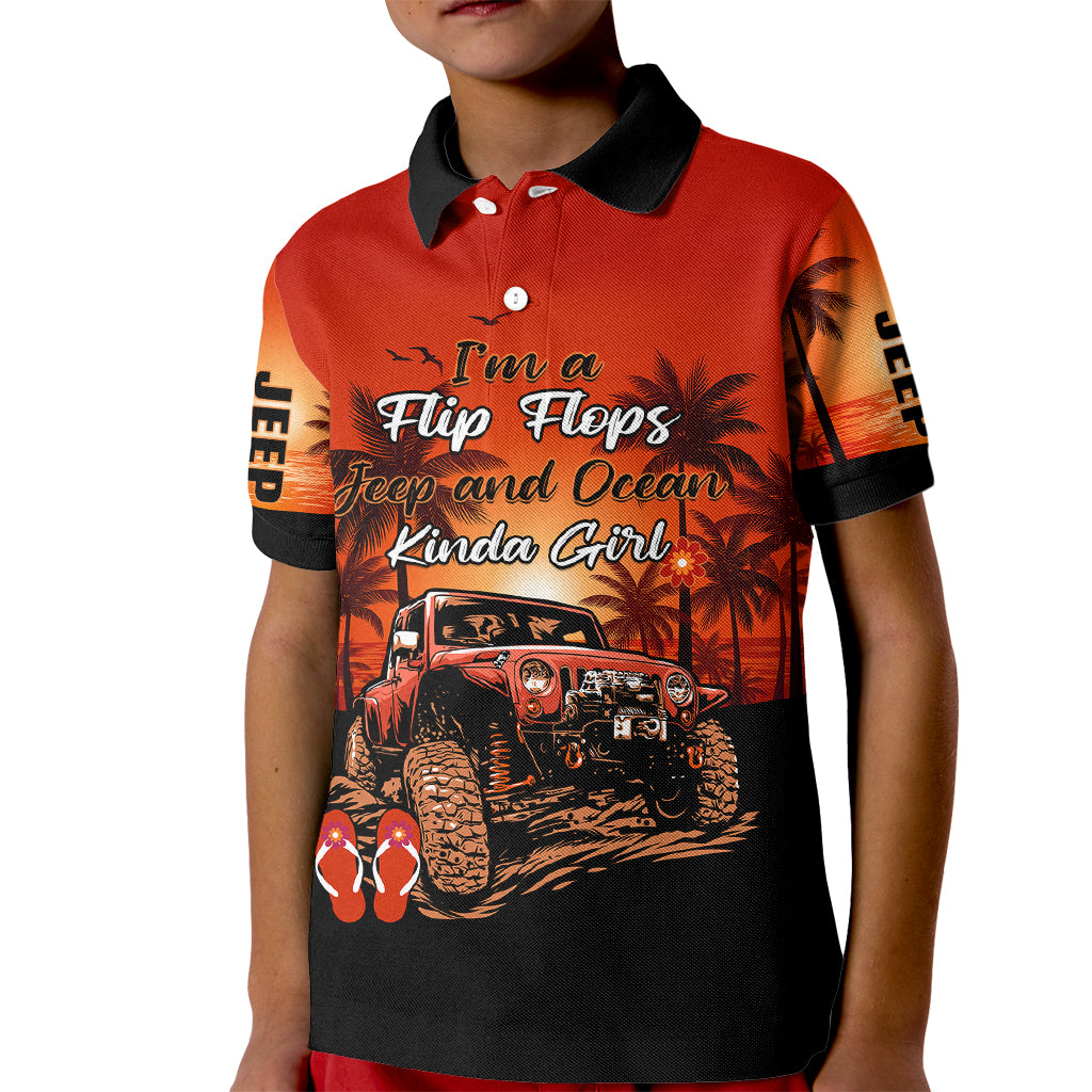 jeep-kid-polo-shirt-im-a-flip-flops-and-jeep-kinda-girl-red