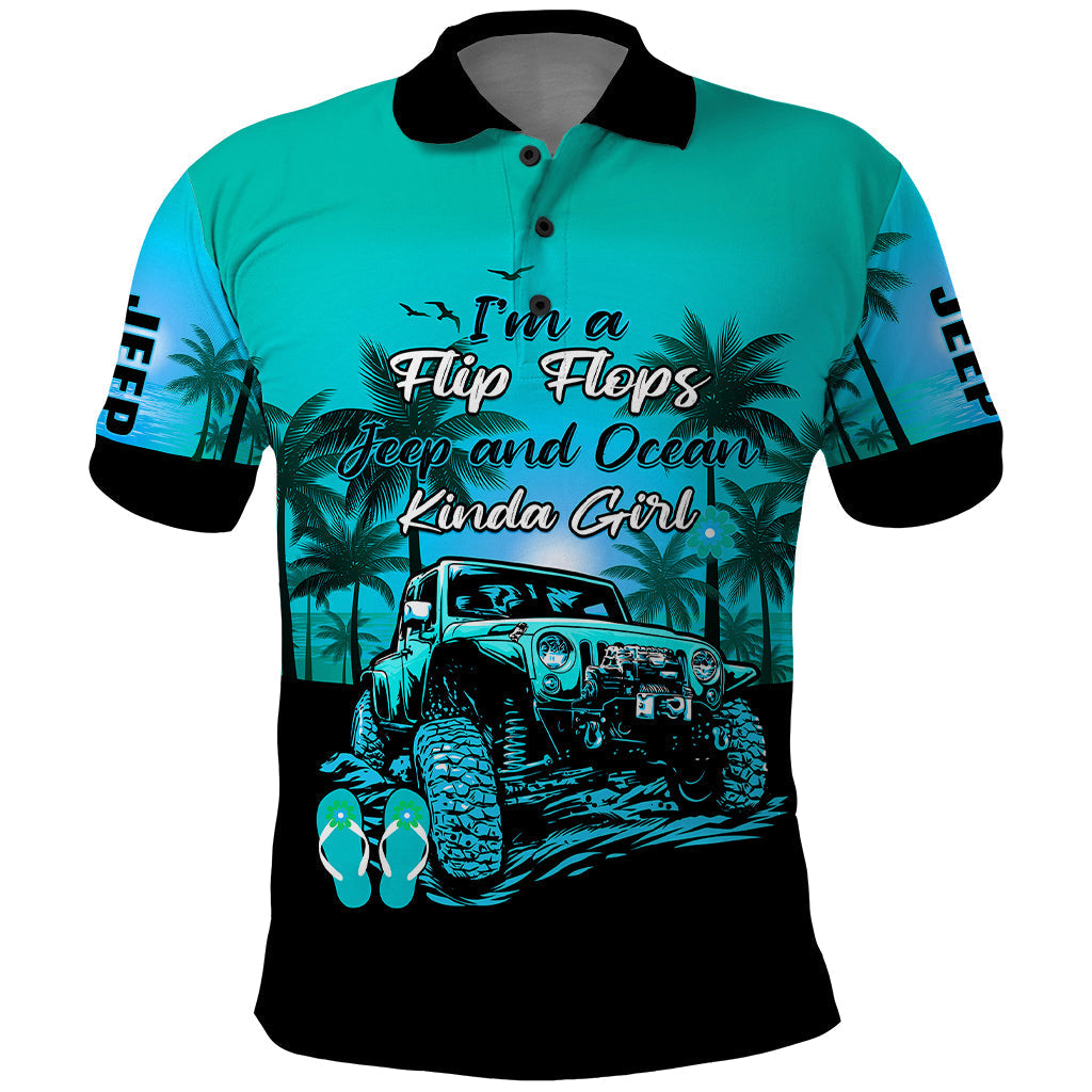 jeep-polo-shirt-womens-im-a-flip-flops-and-jeep-kinda-girl-turquoise