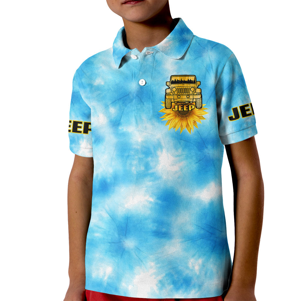 jeep-sunflower-kid-polo-shirt-happiness-is-being-a-jeep-girl-tie-dye-ver01