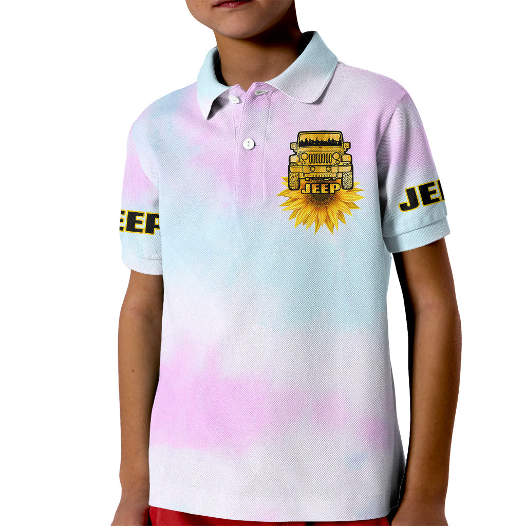 jeep-sunflower-kid-polo-shirt-happiness-is-being-a-jeep-girl-tie-dye-ver02