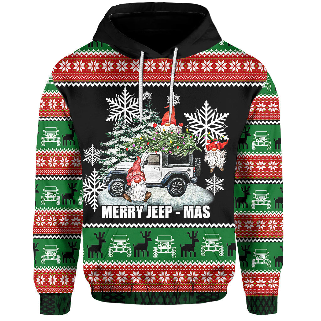 Jeep Hoodie Ugly - Merry Jeep-Mas