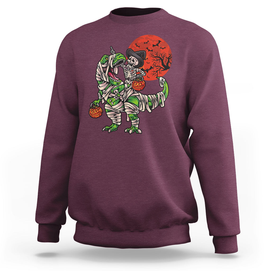 halloween-sweatshirt-halloween-skeleton-riding-dinosaur-funny-scary-pumpkin