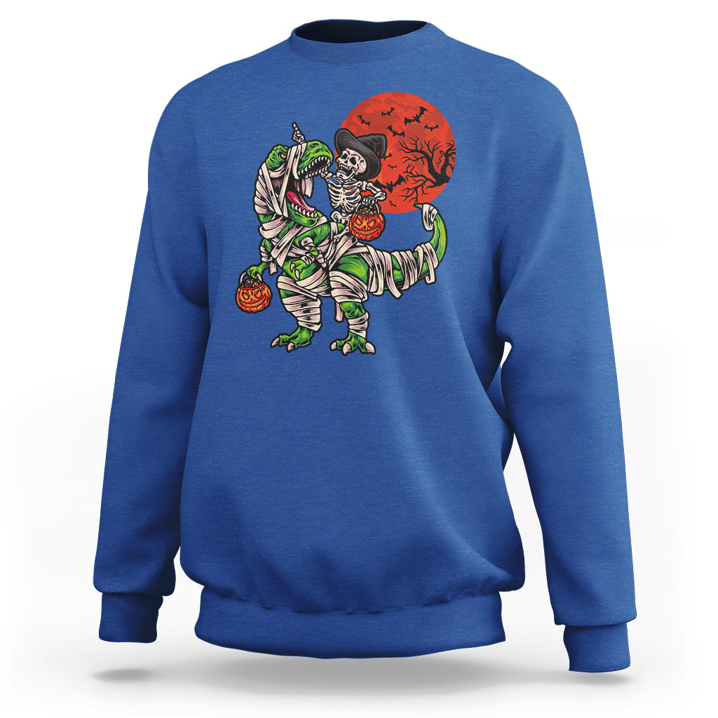 halloween-sweatshirt-halloween-skeleton-riding-dinosaur-funny-scary-pumpkin