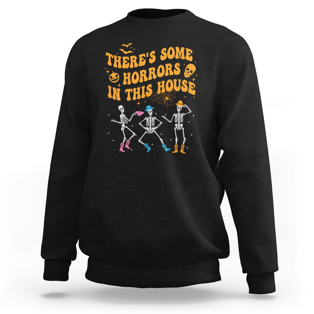halloween-sweatshirt-theres-some-horrors-in-this-house-spooky-halloween-skeleton