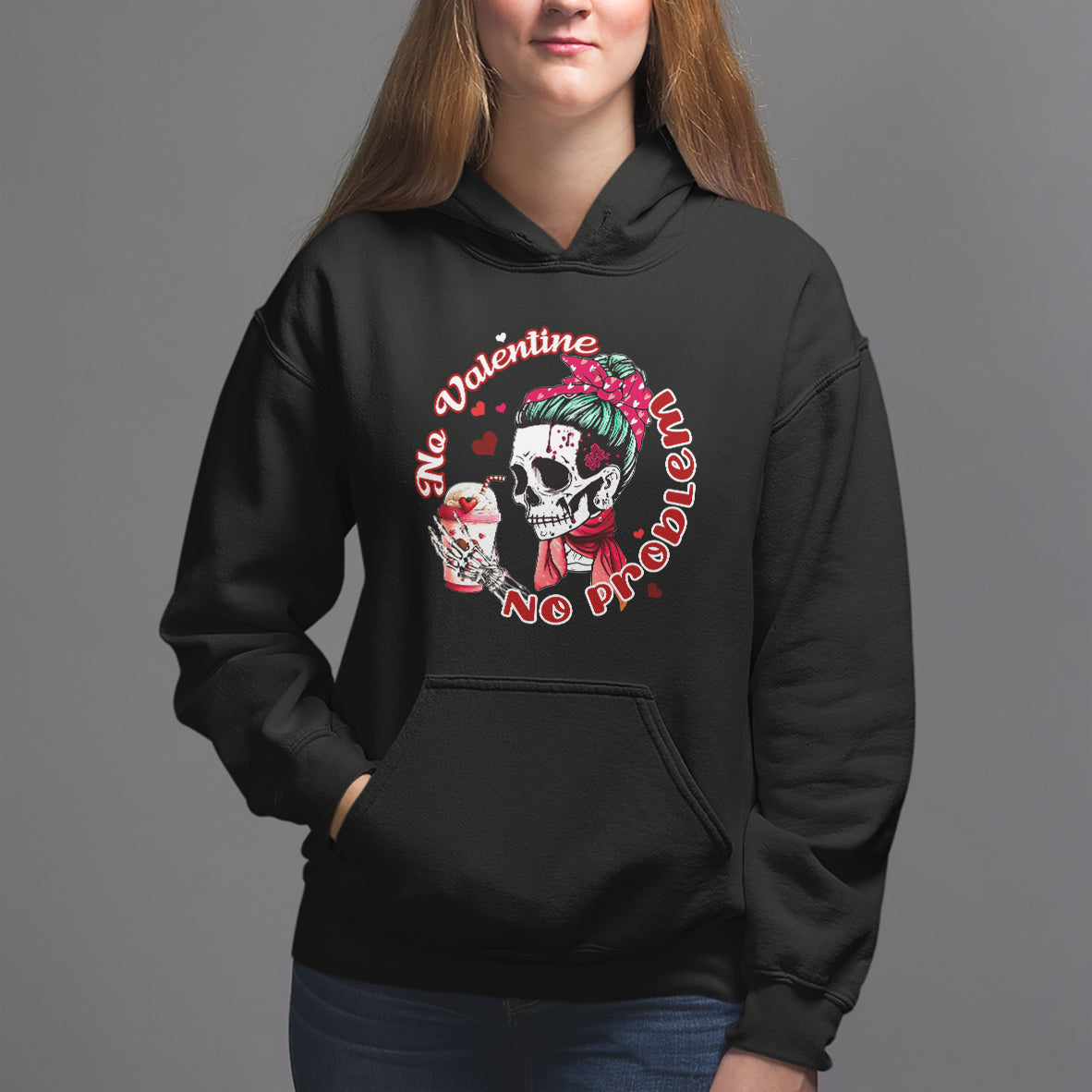 single-skeleton-hoodie-messy-bun-skull-no-valetine-no-problem-anti-valentines