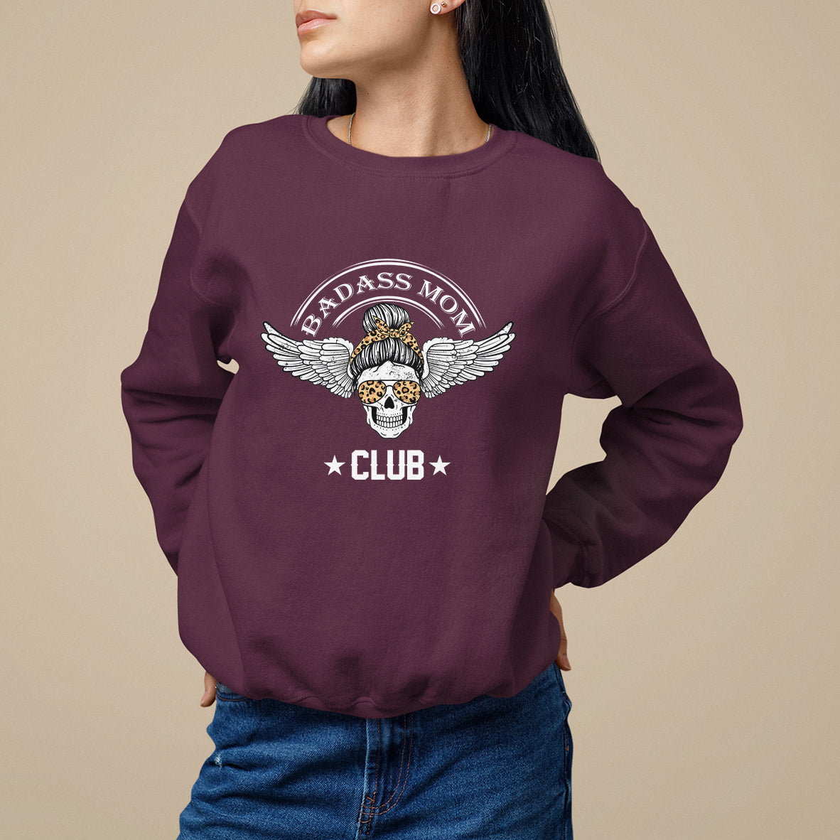 mothers-day-sweatshirt-cool-moms-badass-mom-club-funny-messy-bun-skull-mom-life-gag-gifts-for-mom-mothers-day-gifts-women