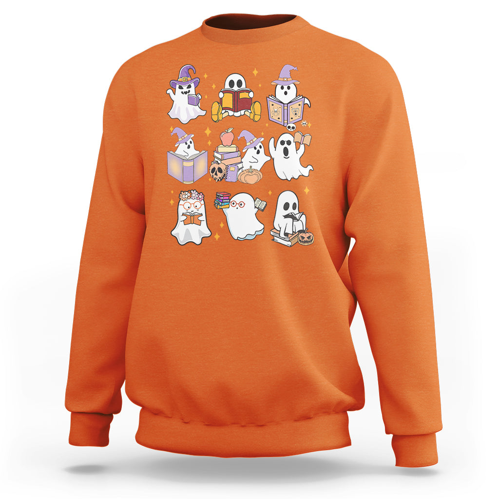halloween-reading-sweatshirt-reading-books-boo-sheet-ghosts-teacher-librarian