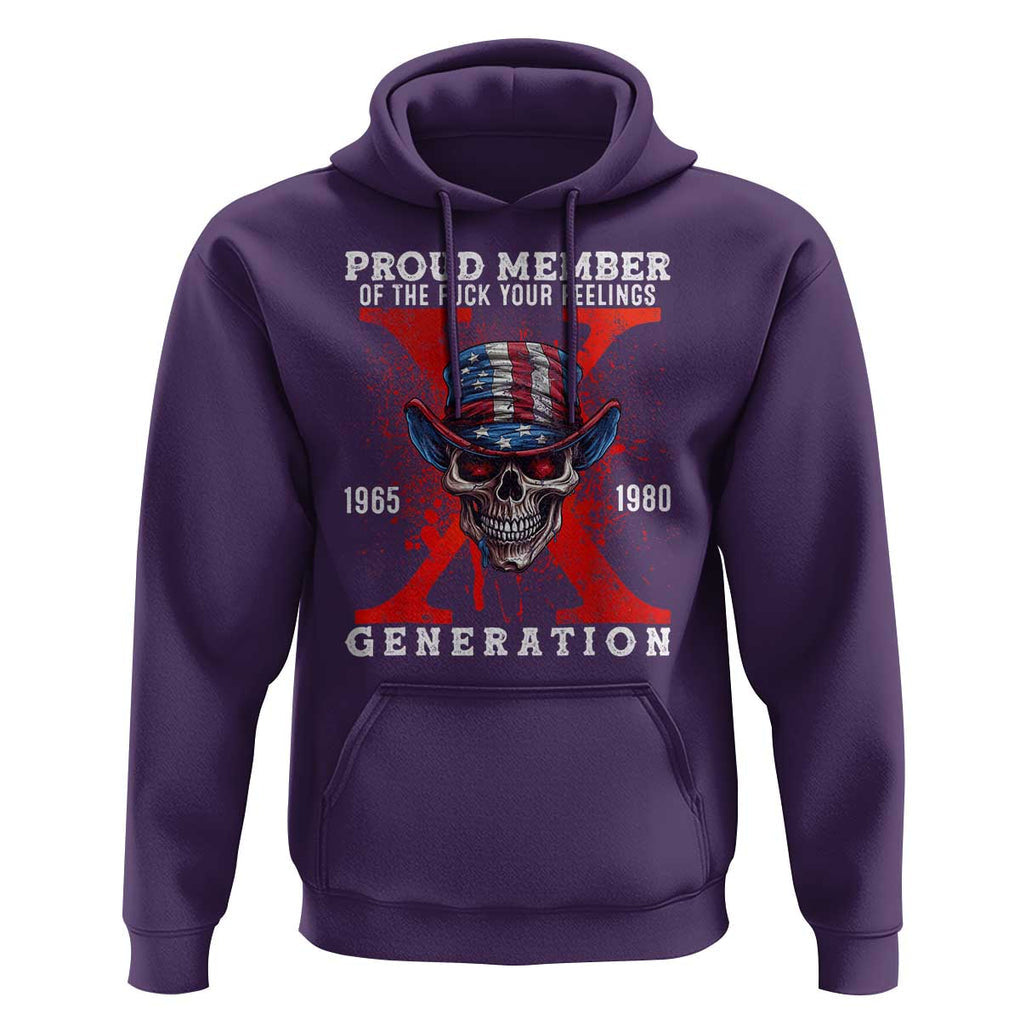 X Generation Skull Hoodie Proud Member Of The F Your Feelings Gen X 1965 1980