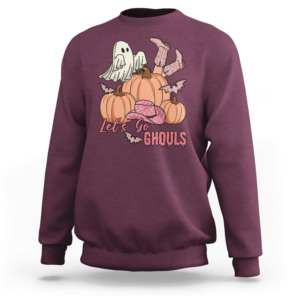 halloween-sweatshirt-lets-go-ghouls-halloween-costume-retro-rodeo-halloween-cowgirl-t-shirt-for-halloween-lovers-spooky-season