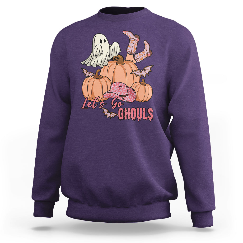 halloween-sweatshirt-lets-go-ghouls-halloween-costume-retro-rodeo-halloween-cowgirl-t-shirt-for-halloween-lovers-spooky-season