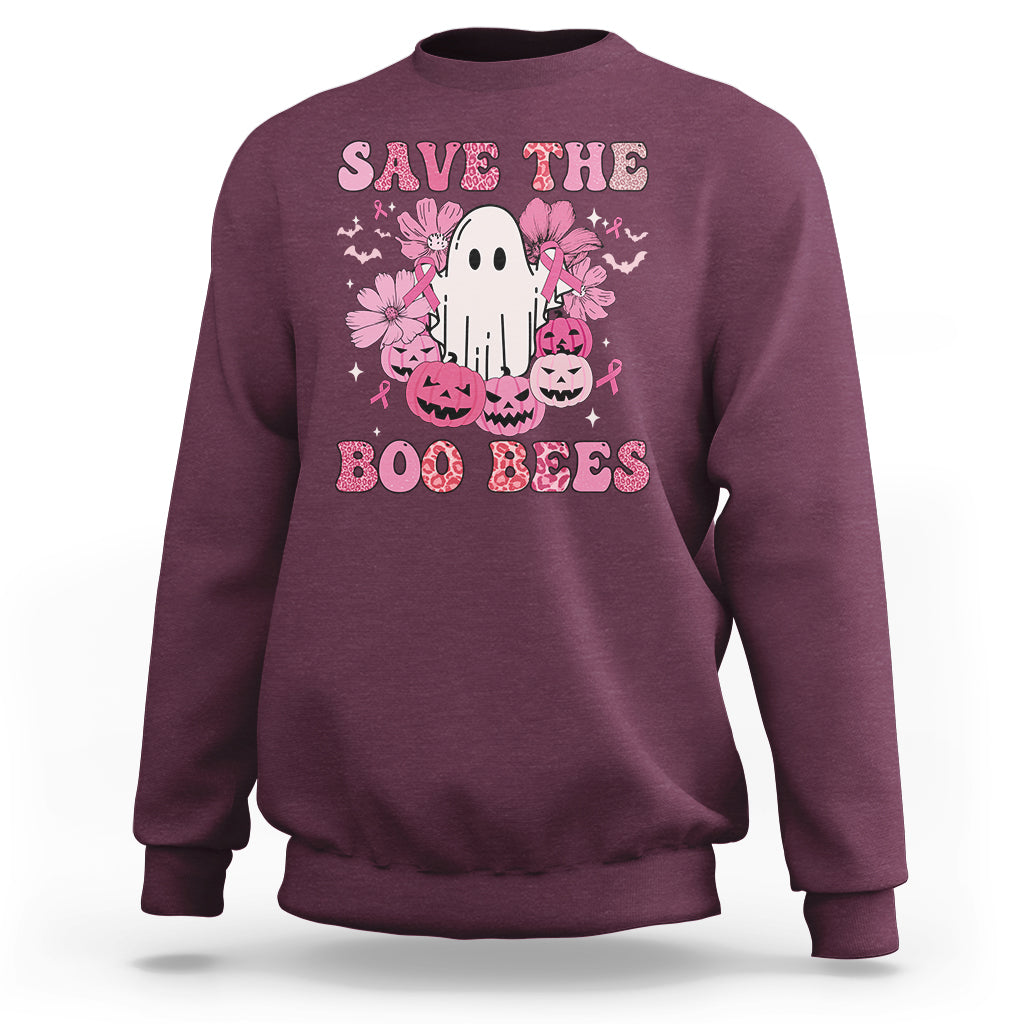 halloween-sweatshirt-breast-cancer-awareness-save-your-boo-bees-spooky-boos-ghost-halloween-t-shirt-for-halloween-lovers-spooky-season