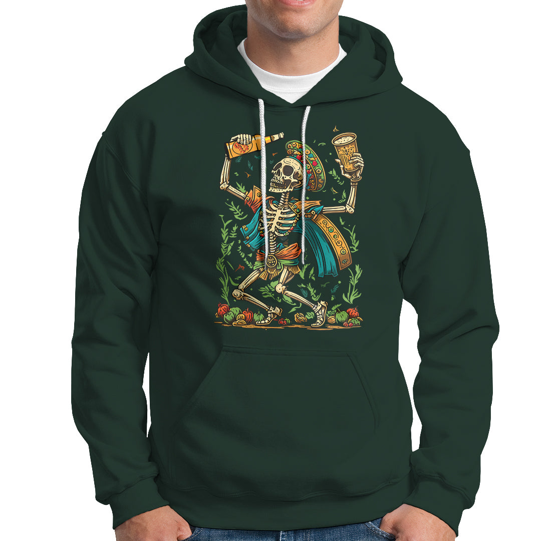 mexican-skull-hoodie-mexican-skull-sugar-skull-drinking-lets-fiesta-women-men