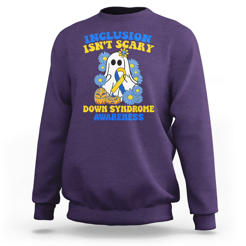 down-syndrome-awareness-sweatshirt-inclusion-isnt-scary-halloween-ghost-boo-sheet-support-squad