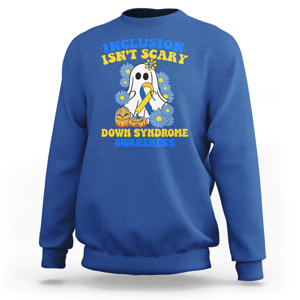 down-syndrome-awareness-sweatshirt-inclusion-isnt-scary-halloween-ghost-boo-sheet-support-squad