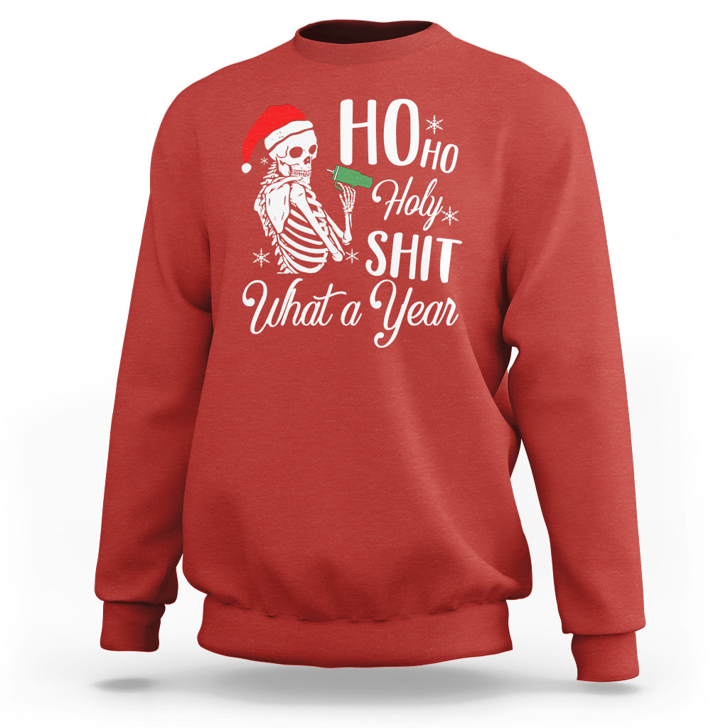 skeleton-christmas-sweatshirt-ho-ho-holy-shit-what-a-year-funny-boujee-xmas-vibe