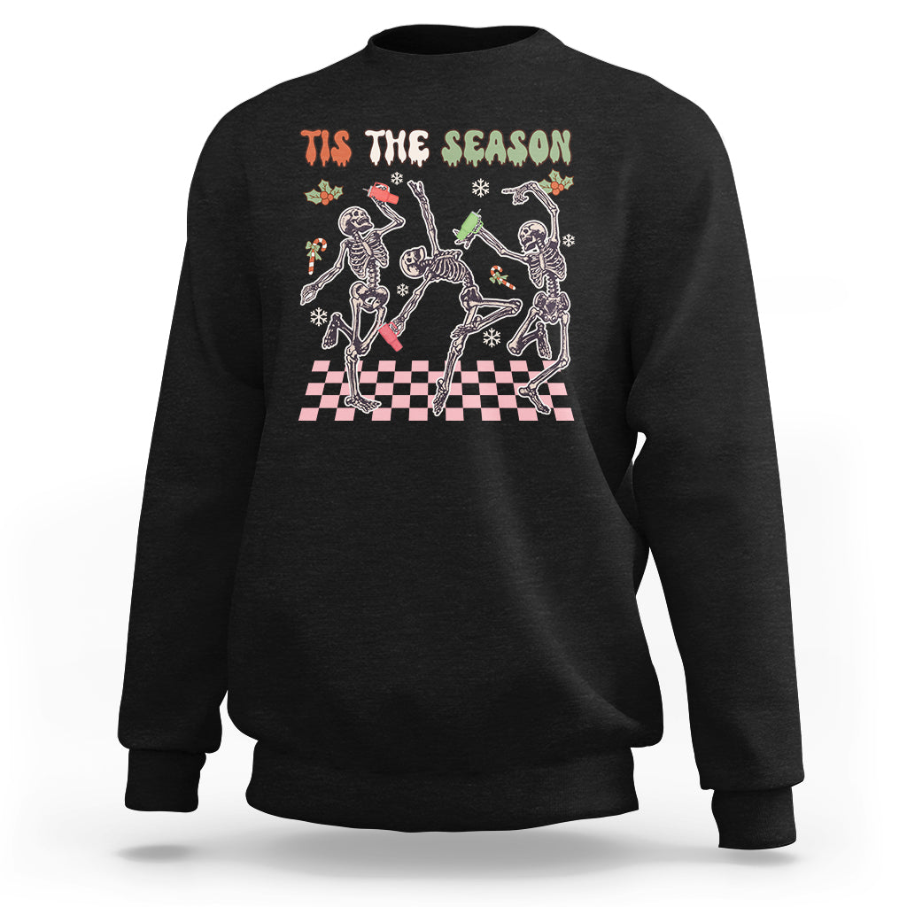 dancing-skeleton-christmas-sweatshirt-tis-the-season-retro-boujee-xmas-vibe