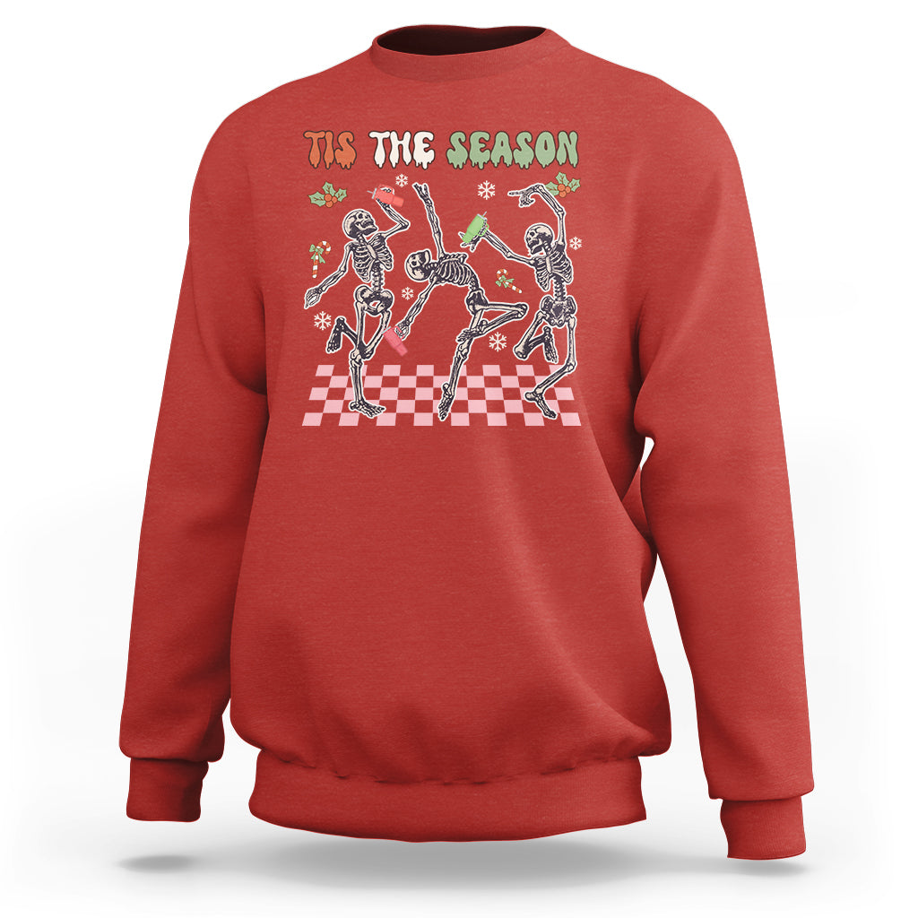 dancing-skeleton-christmas-sweatshirt-tis-the-season-retro-boujee-xmas-vibe