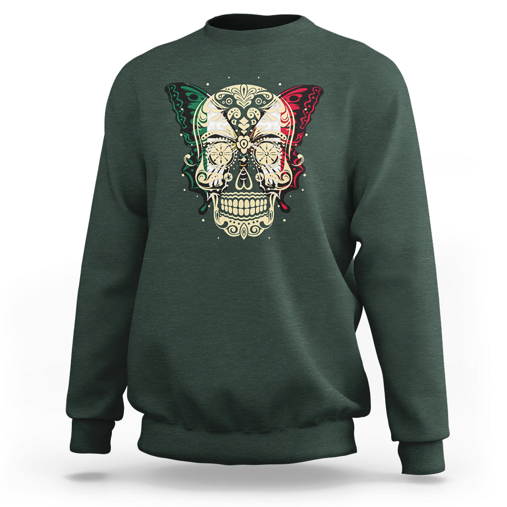mexico-sweatshirt-sugar-skull-butterfly-mexican-flag-viva-mexico